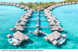 Best honeymoon destination, St. Regis Bora-Bora, French Polynesia
